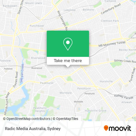 Radic Media Australia map