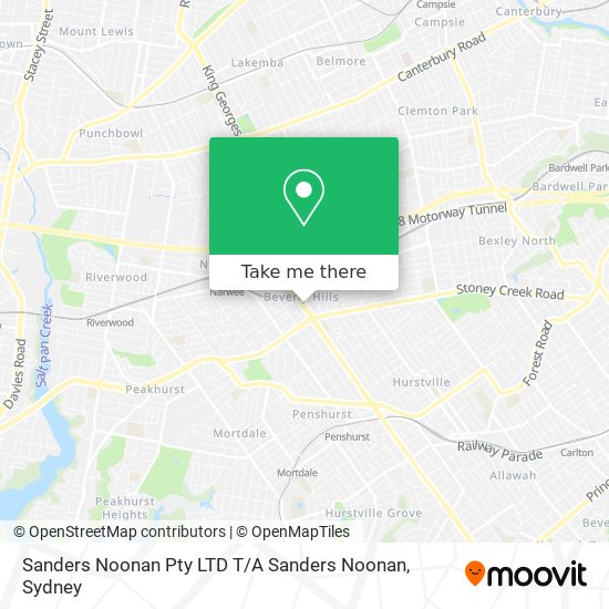 Sanders Noonan Pty LTD T / A Sanders Noonan map