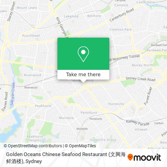 Mapa Golden Oceans Chinese Seafood Restaurant (文興海鲜酒楼)