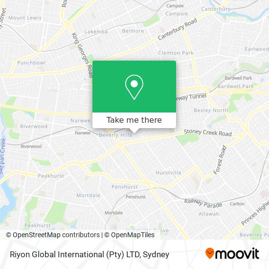 Riyon Global International (Pty) LTD map
