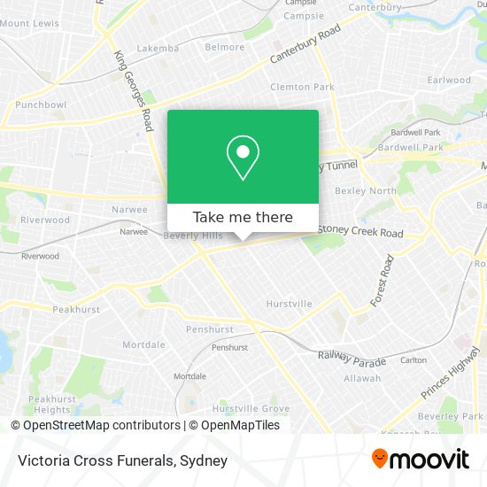 Victoria Cross Funerals map