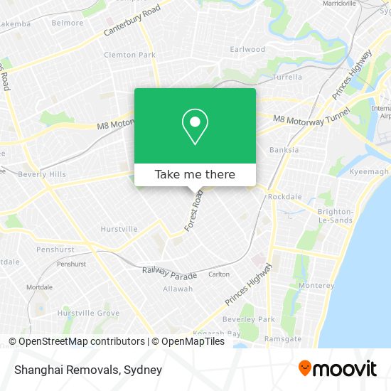 Shanghai Removals map