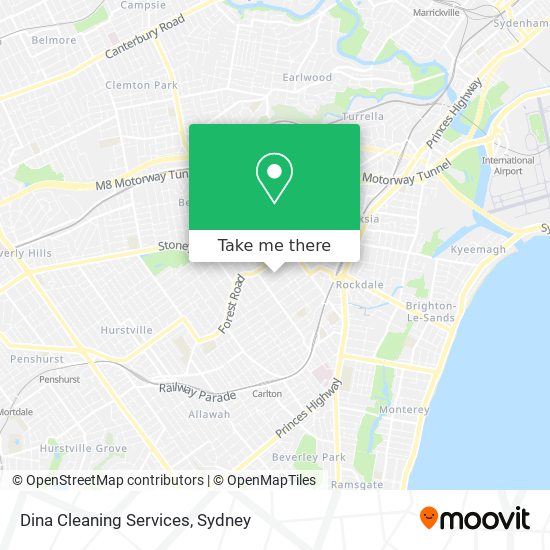 Dina Cleaning Services map