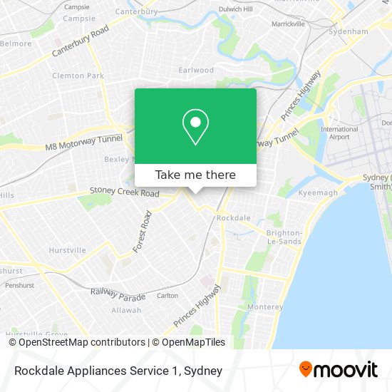 Rockdale Appliances Service 1 map