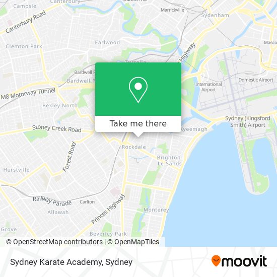 Mapa Sydney Karate Academy