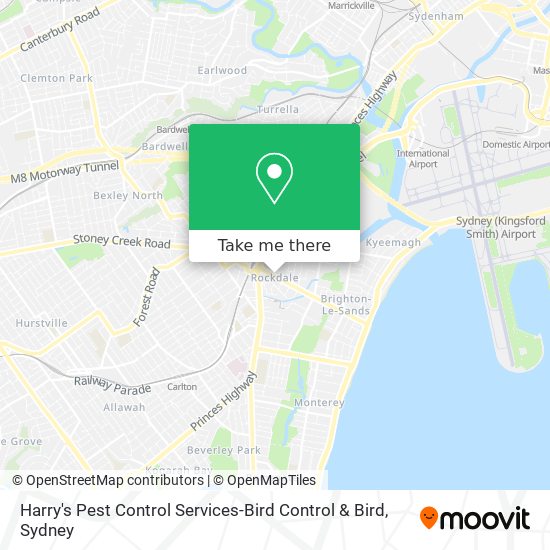 Mapa Harry's Pest Control Services-Bird Control & Bird