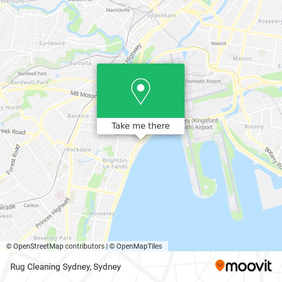 Rug Cleaning Sydney map