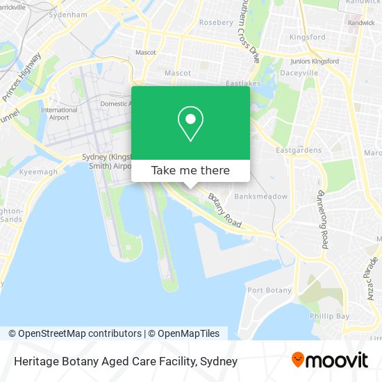 Heritage Botany Aged Care Facility map