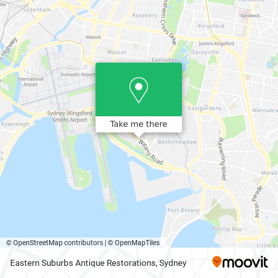 Eastern Suburbs Antique Restorations map