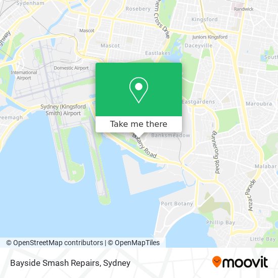 Bayside Smash Repairs map