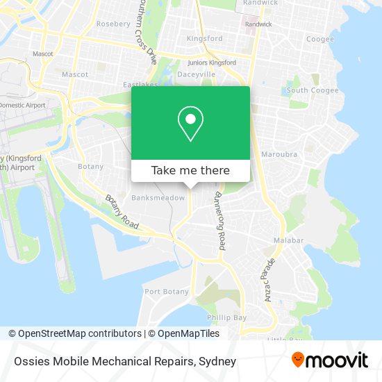 Mapa Ossies Mobile Mechanical Repairs