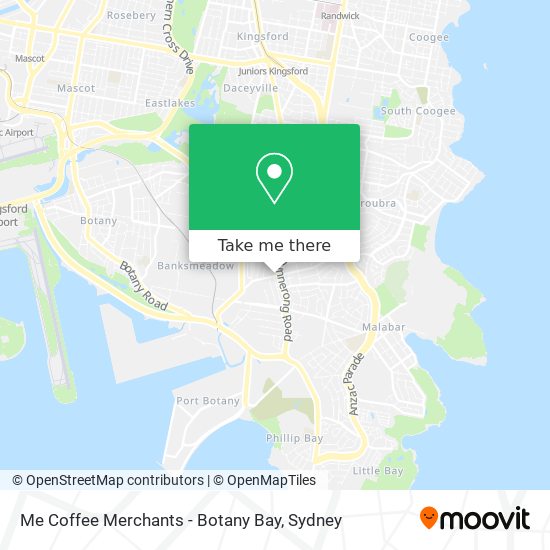 Me Coffee Merchants - Botany Bay map