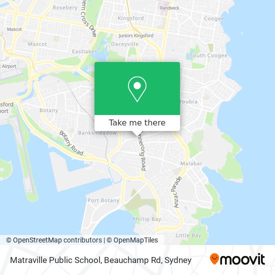 Mapa Matraville Public School, Beauchamp Rd