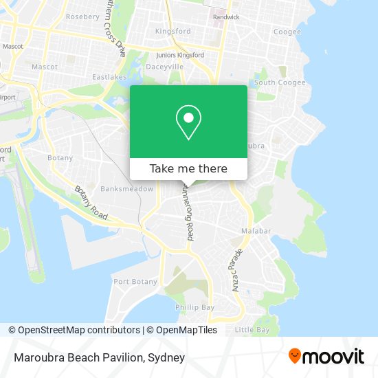 Maroubra Beach Pavilion map