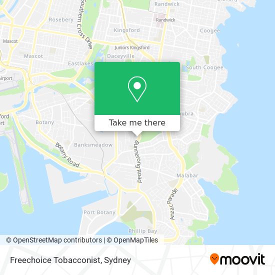 Freechoice Tobacconist map