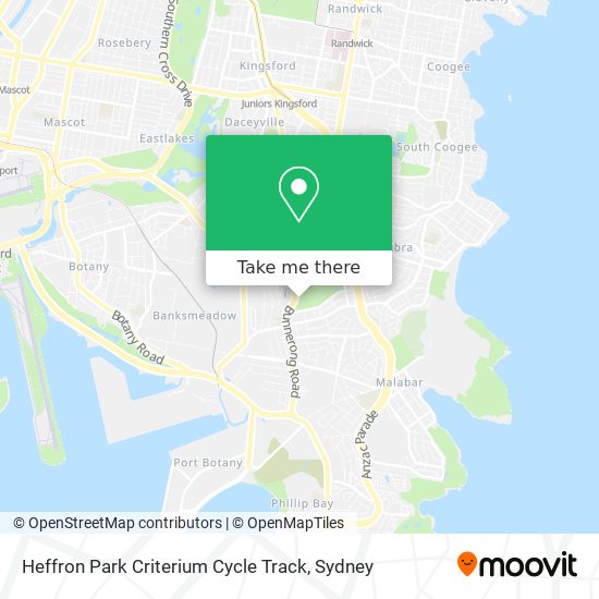 Heffron Park Criterium Cycle Track map