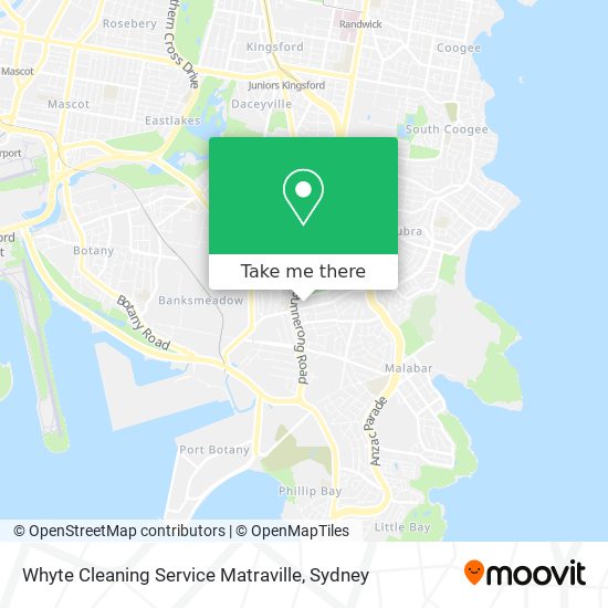 Whyte Cleaning Service Matraville map