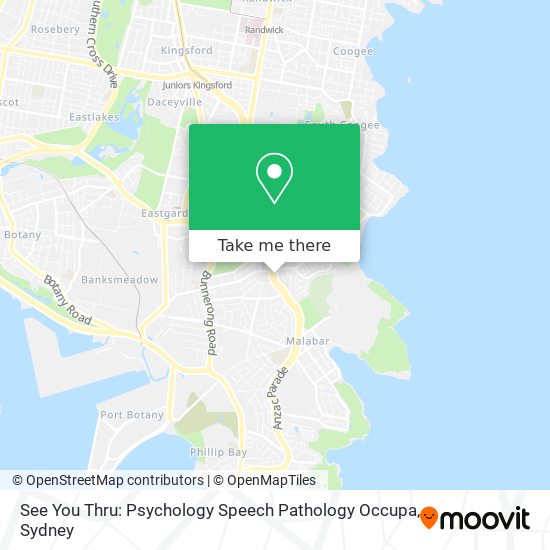 See You Thru: Psychology Speech Pathology Occupa map