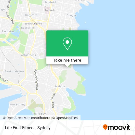 Life First Fitness map