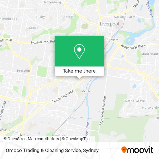 Mapa Omoco Trading & Cleaning Service