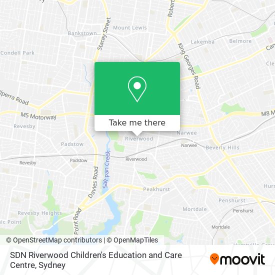 SDN Riverwood Children's Education and Care Centre map