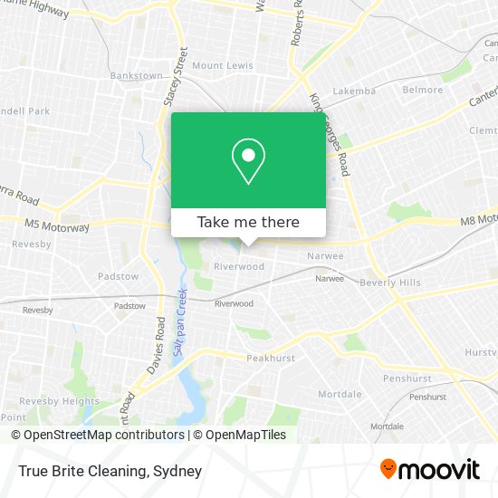 True Brite Cleaning map