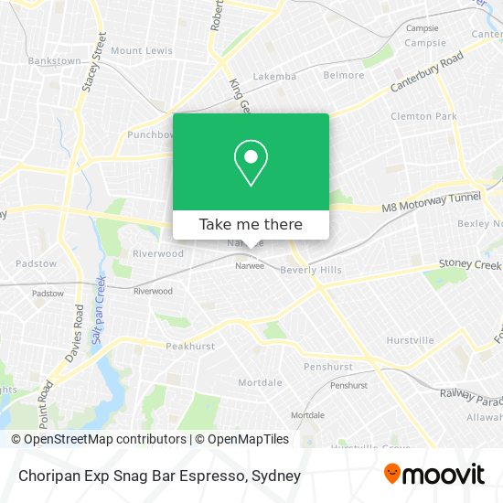 Choripan Exp Snag Bar Espresso map