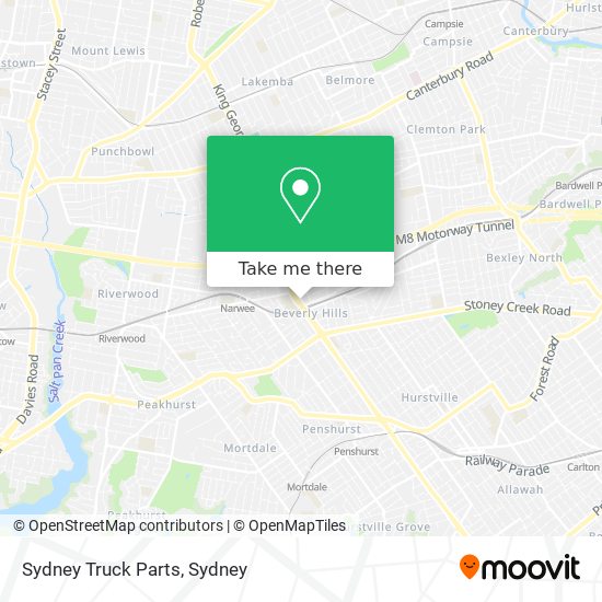 Sydney Truck Parts map