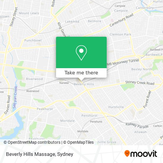 Beverly Hills Massage map