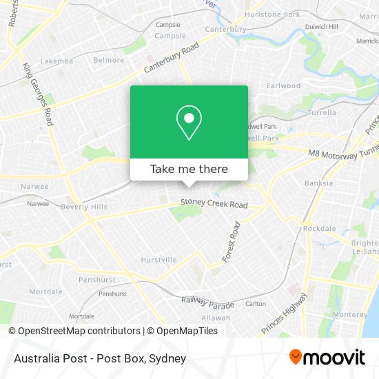 Australia Post - Post Box map