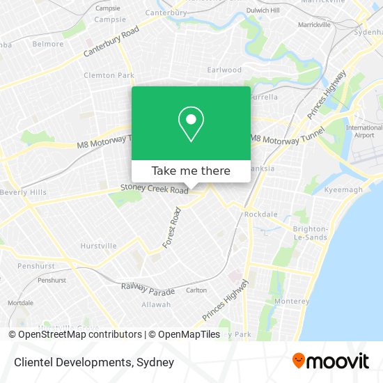 Clientel Developments map