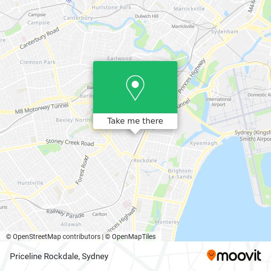 Priceline Rockdale map