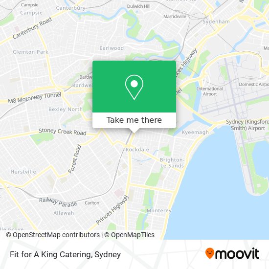 Fit for A King Catering map