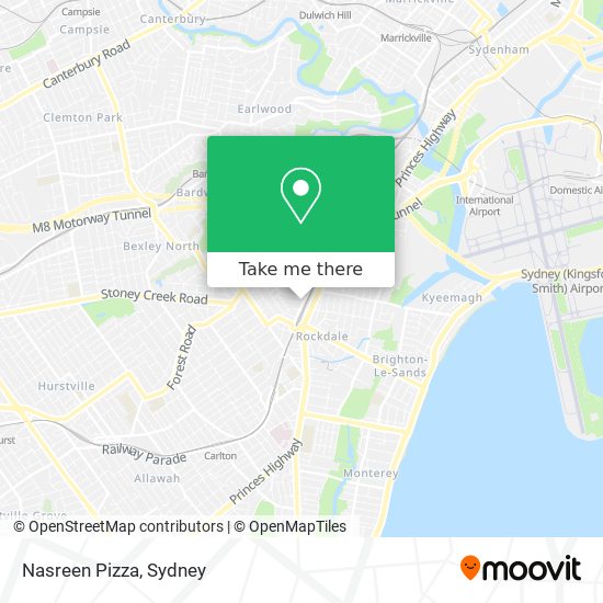 Mapa Nasreen Pizza