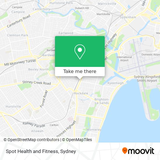 Spot Health and Fitness map