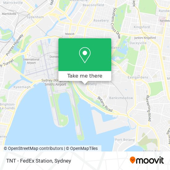 TNT - FedEx Station map