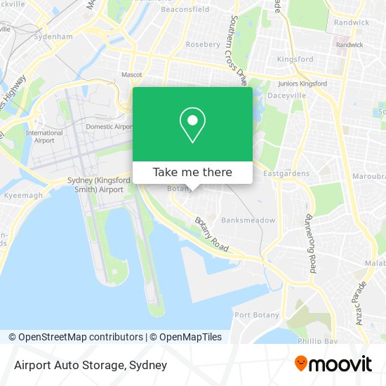 Mapa Airport Auto Storage