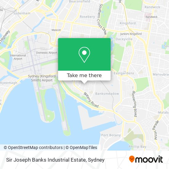 Mapa Sir Joseph Banks Industrial Estate