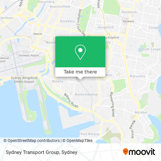 Sydney Transport Group map