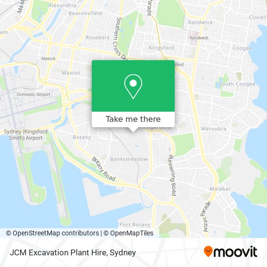 JCM Excavation Plant Hire map