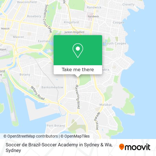 Soccer de Brazil-Soccer Academy in Sydney & Wa map