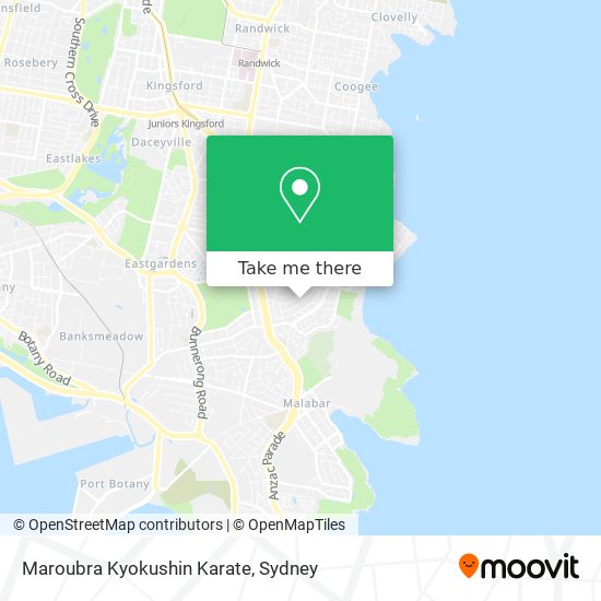 Maroubra Kyokushin Karate map