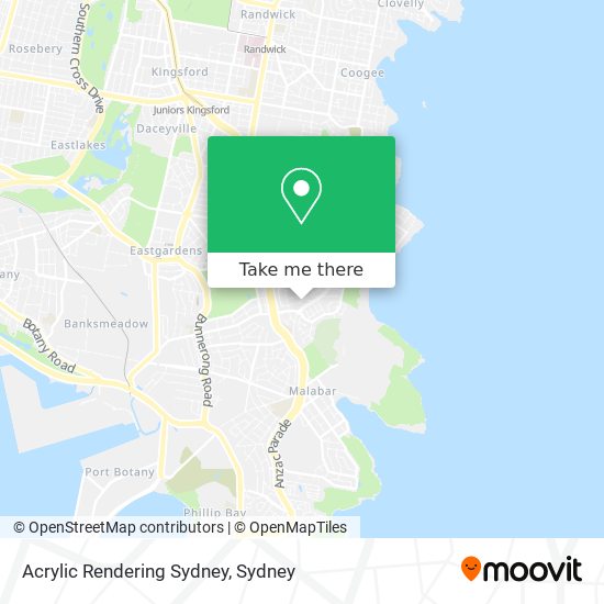 Acrylic Rendering Sydney map