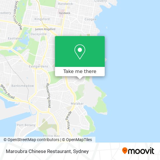Maroubra Chinese Restaurant map