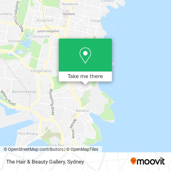 The Hair & Beauty Gallery map