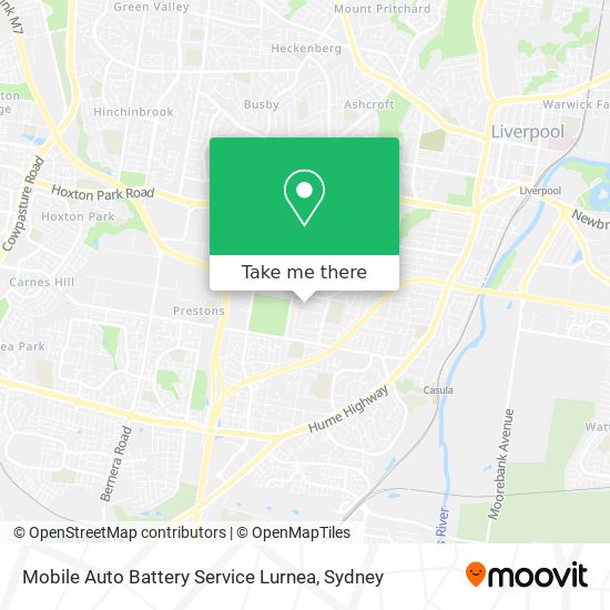 Mapa Mobile Auto Battery Service Lurnea