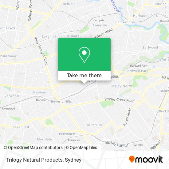 Trilogy Natural Products map