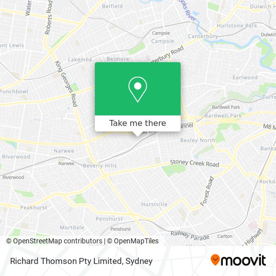 Richard Thomson Pty Limited map