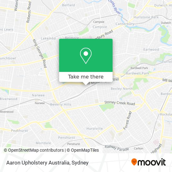 Aaron Upholstery Australia map