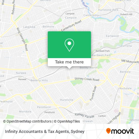 Infinity Accountants & Tax Agents map